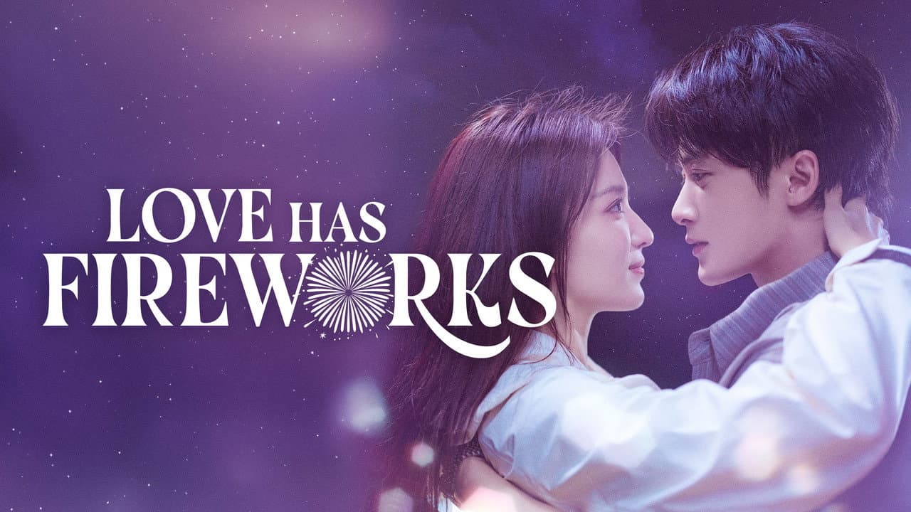 Love Has Fireworks — backdrops with title 1
