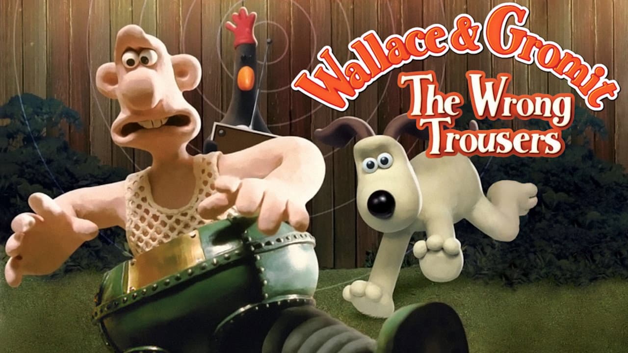 The Wrong Trousers — backdrops with title 1