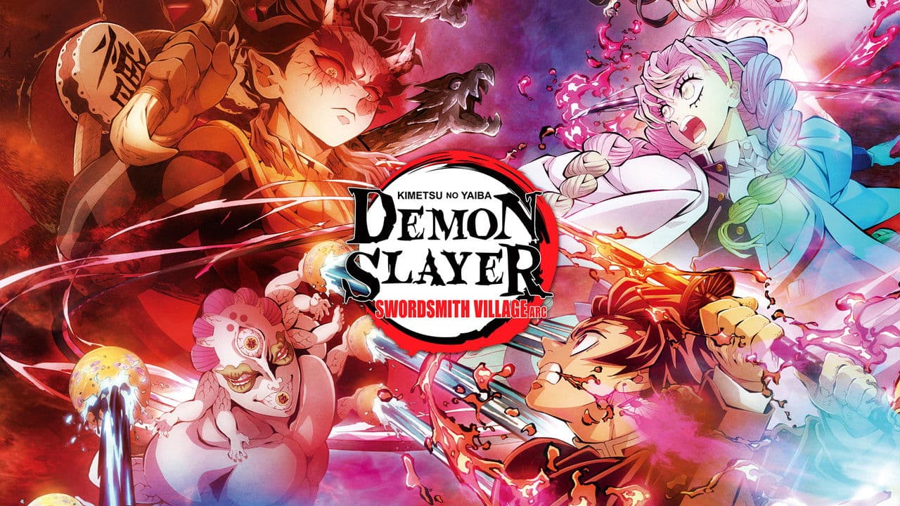Demon Slayer: Kimetsu no Yaiba — backdrops with title 4