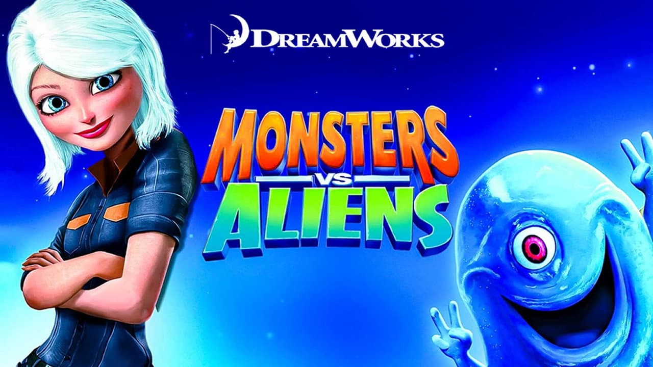 Monsters vs Aliens — backdrops with title 3