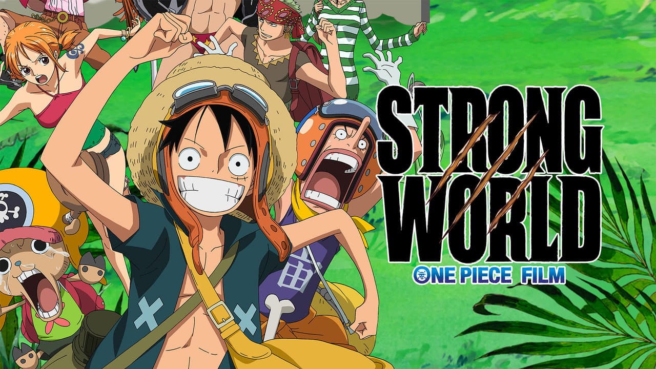 One Piece Film: Strong World — backdrops with title 1