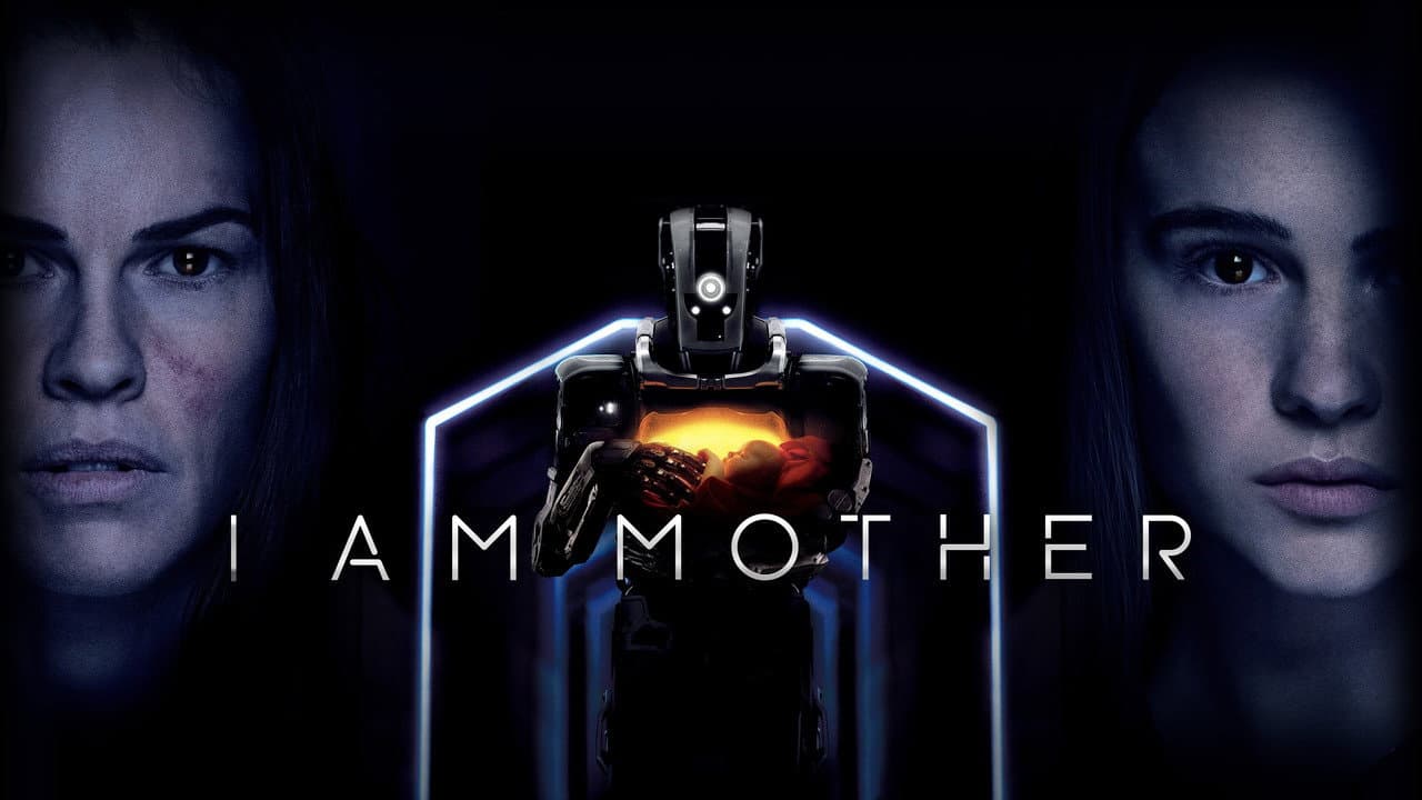 I Am Mother — backdrops with title 2