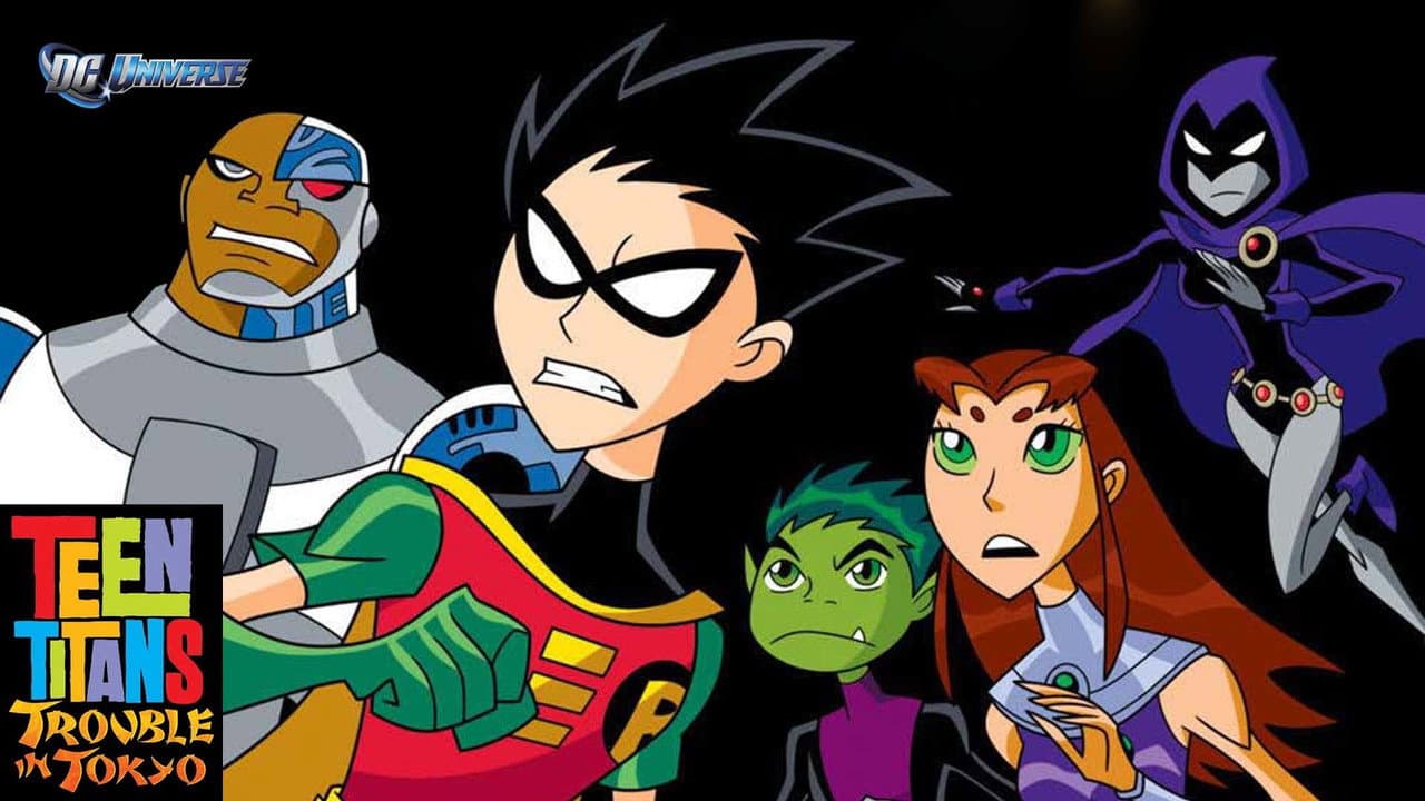 Teen Titans: Trouble in Tokyo — backdrops with title 2