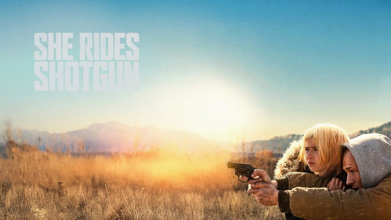 She Rides Shotgun — backdrops with title 2