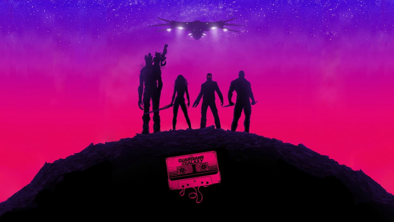 Guardians of the Galaxy — backdrops with title 3