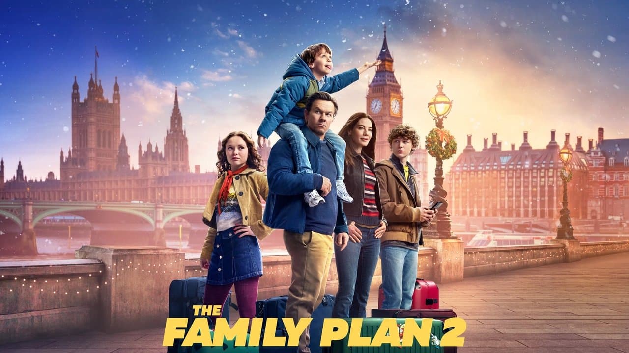 The Family Plan 2 — backdrops with title 2