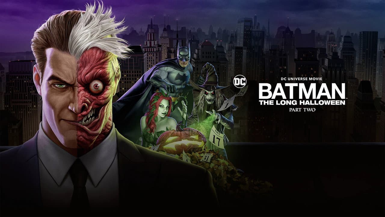Batman: The Long Halloween, Part Two — backdrops with title 2