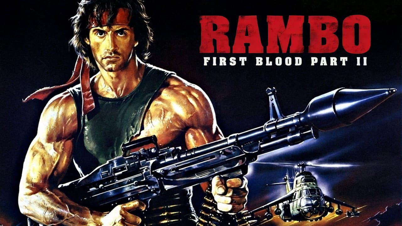 Rambo: First Blood Part II — backdrops with title 6