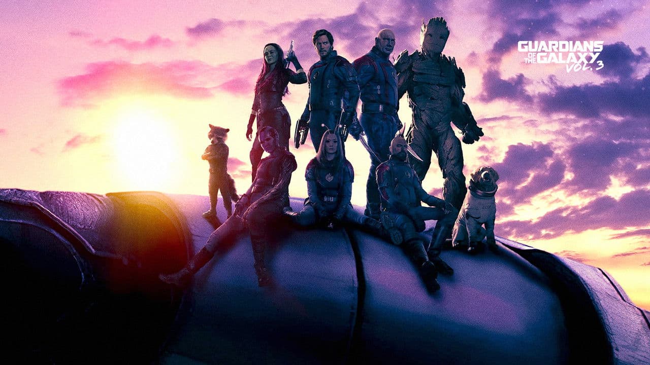 Guardians of the Galaxy Vol. 3 — backdrops with title 3