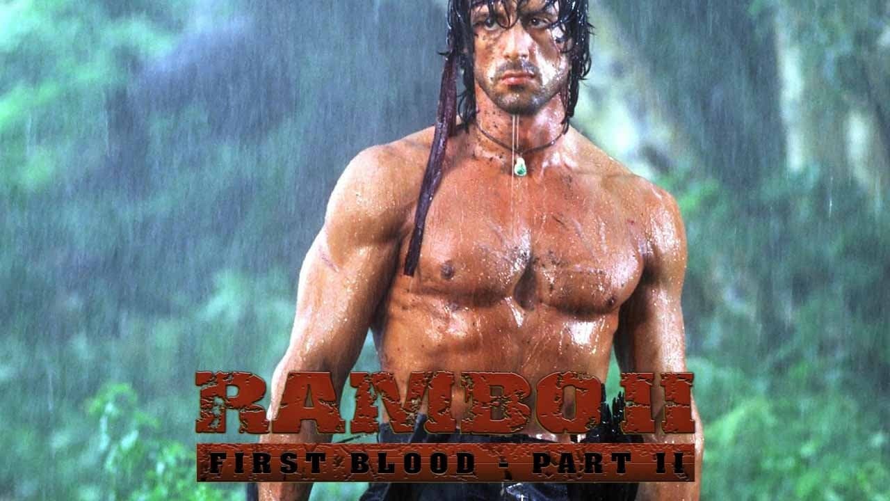 Rambo: First Blood Part II — backdrops with title 3
