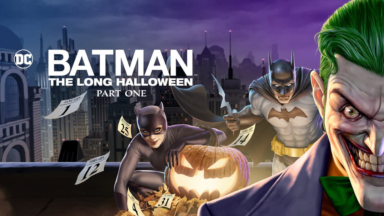 Batman: The Long Halloween, Part One — backdrops with title 1