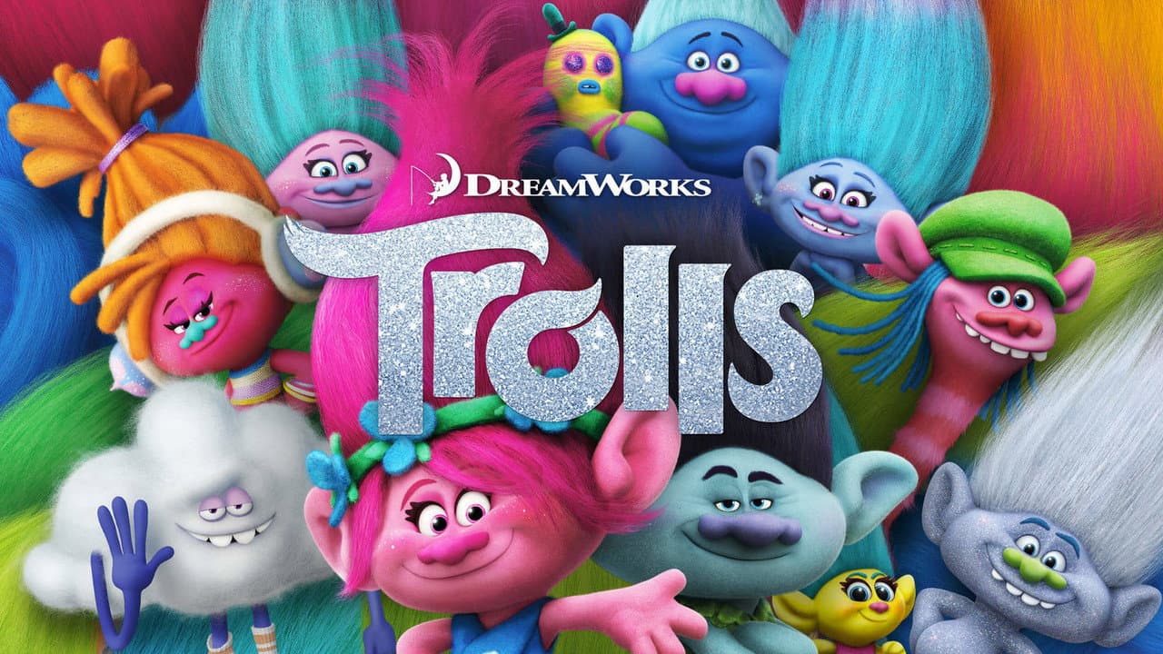 Trolls — backdrops with title 4