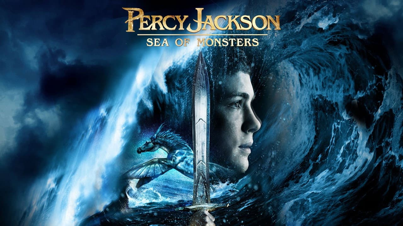 Percy Jackson: Sea of Monsters — backdrops with title 1