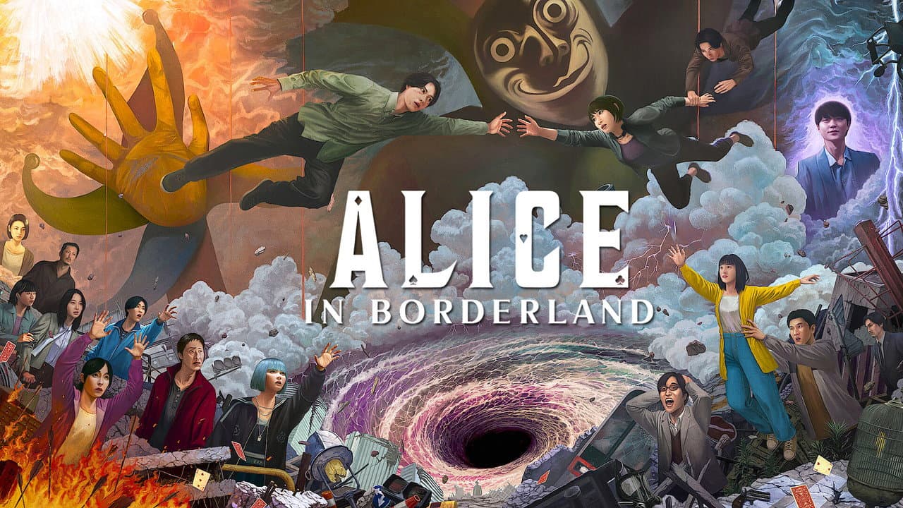 Alice in Borderland — backdrops with title 3