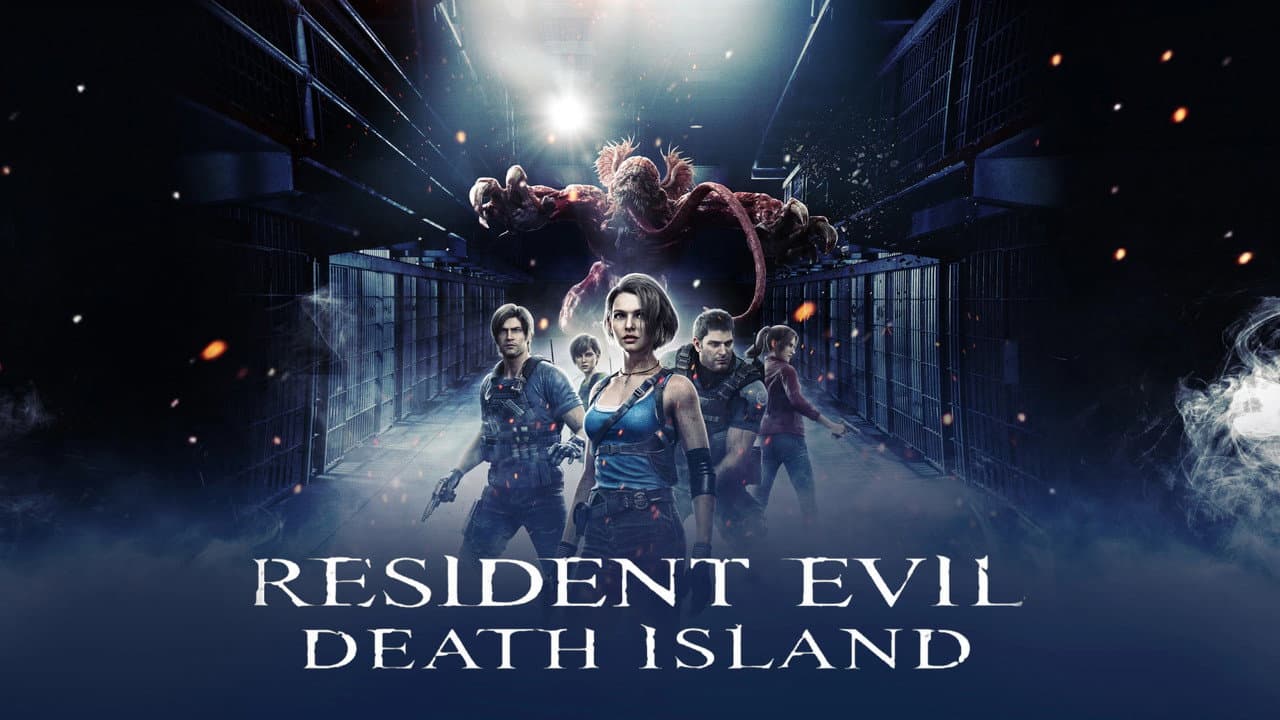 Resident Evil: Death Island — backdrops with title 4