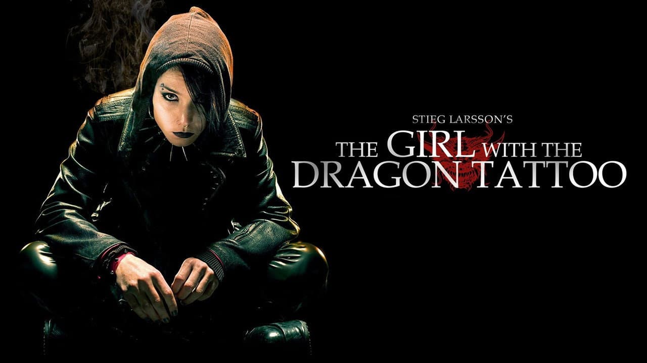 The Girl with the Dragon Tattoo — backdrops with title 1
