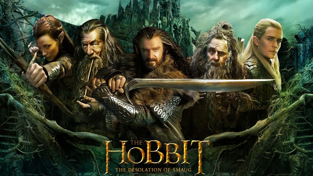 The Hobbit: The Desolation of Smaug — backdrops with title 2