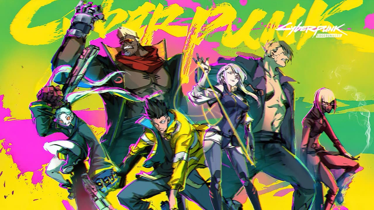 Cyberpunk: Edgerunners — backdrops with title 8
