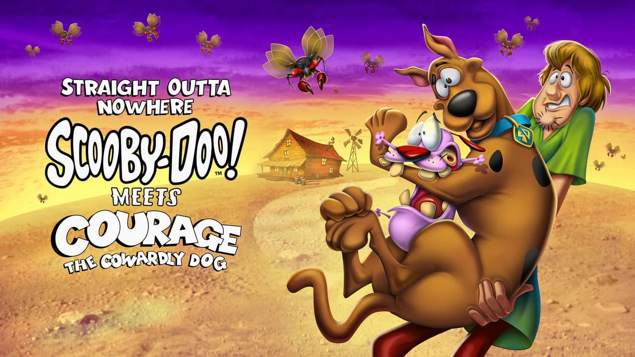 Straight Outta Nowhere: Scooby-Doo! Meets Courage the Cowardly Dog — backdrops with title 3