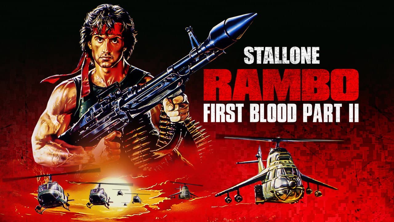 Rambo: First Blood Part II — backdrops with title 1