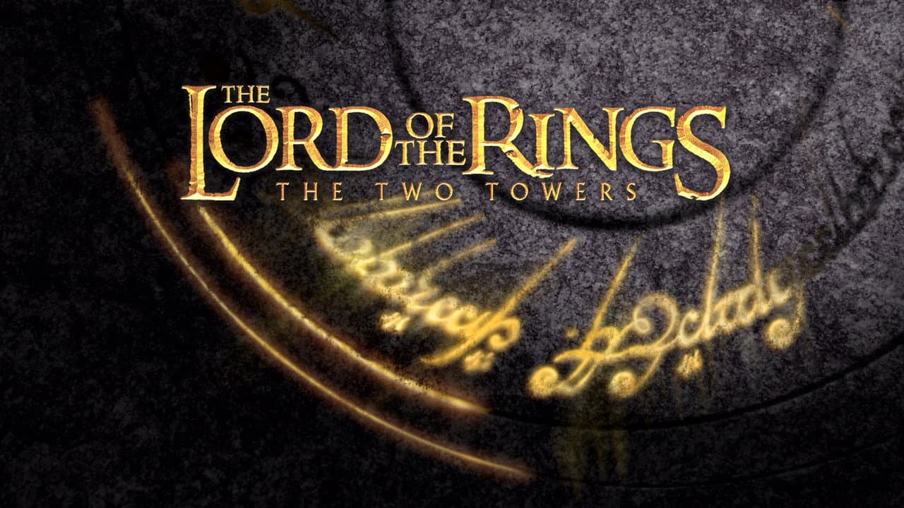 The Lord of the Rings: The Two Towers — backdrops with title 4