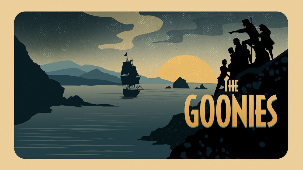 The Goonies — backdrops with title 5