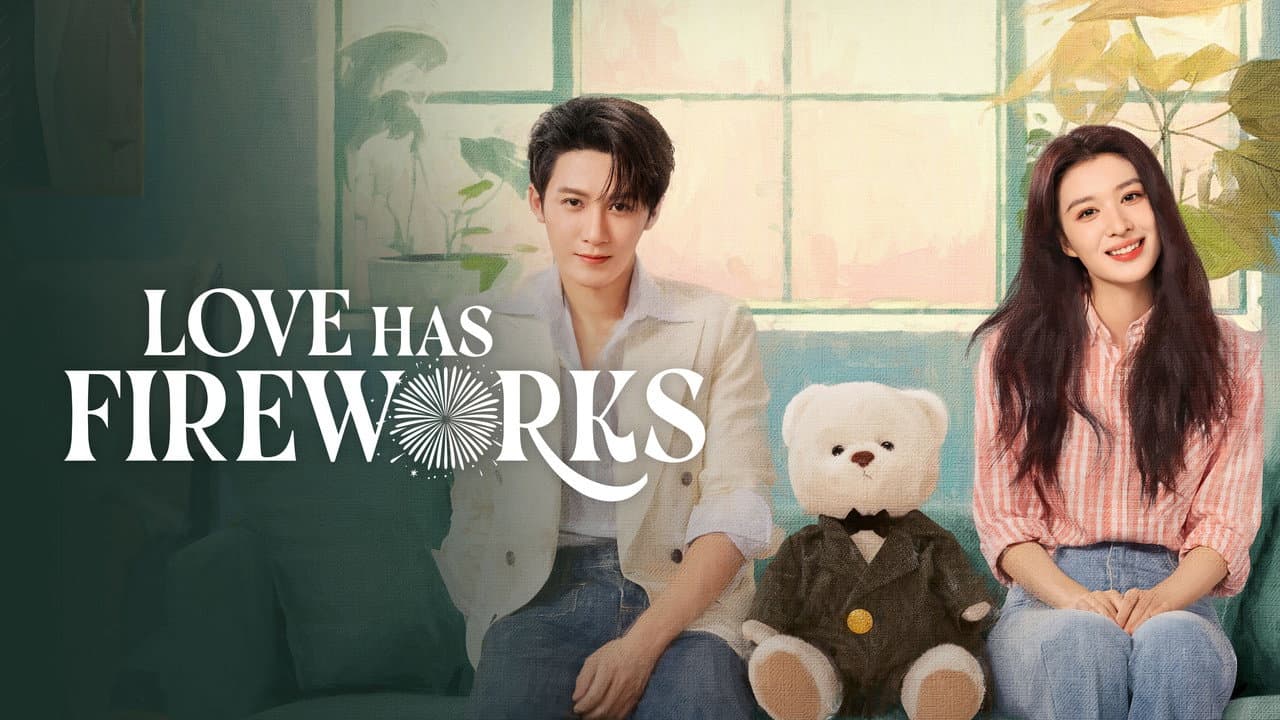 Love Has Fireworks — backdrops with title 2