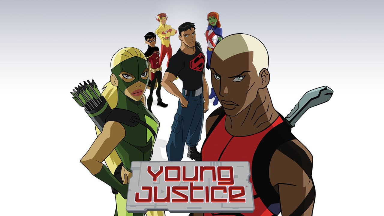 Young Justice — backdrops with title 8