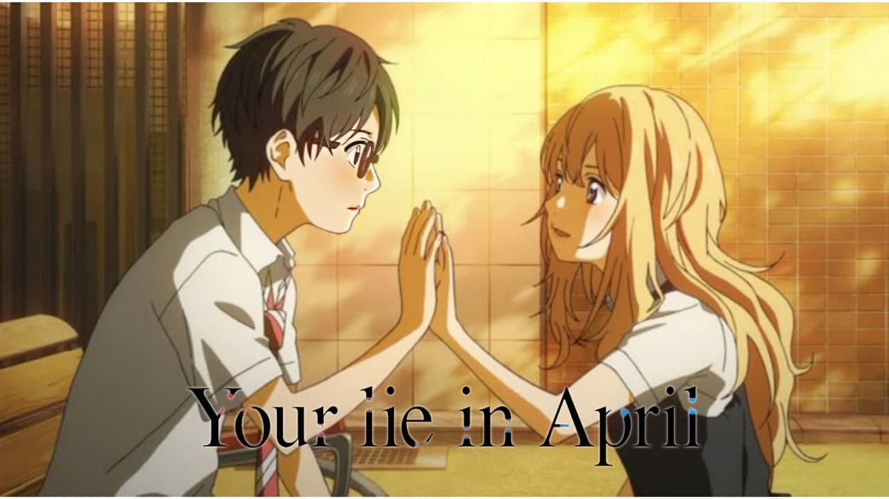 Your Lie in April — backdrops with title 7