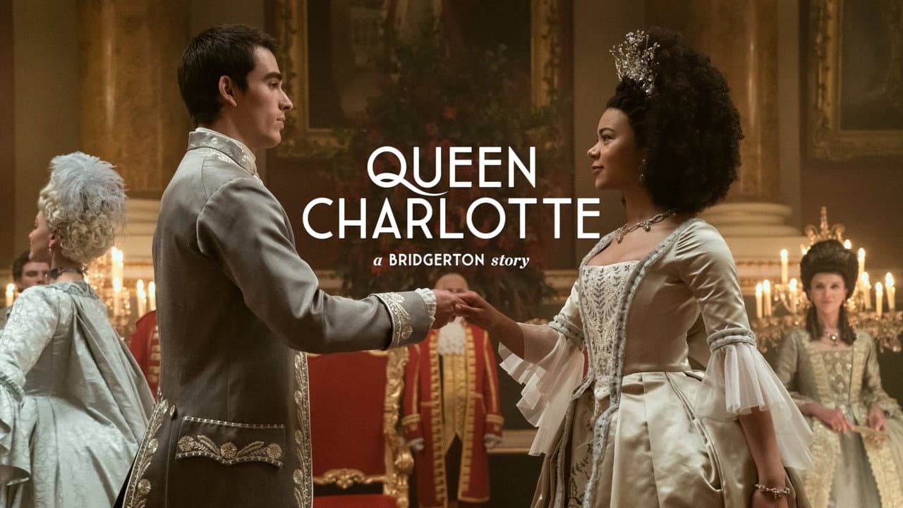 Queen Charlotte: A Bridgerton Story — backdrops with title 3