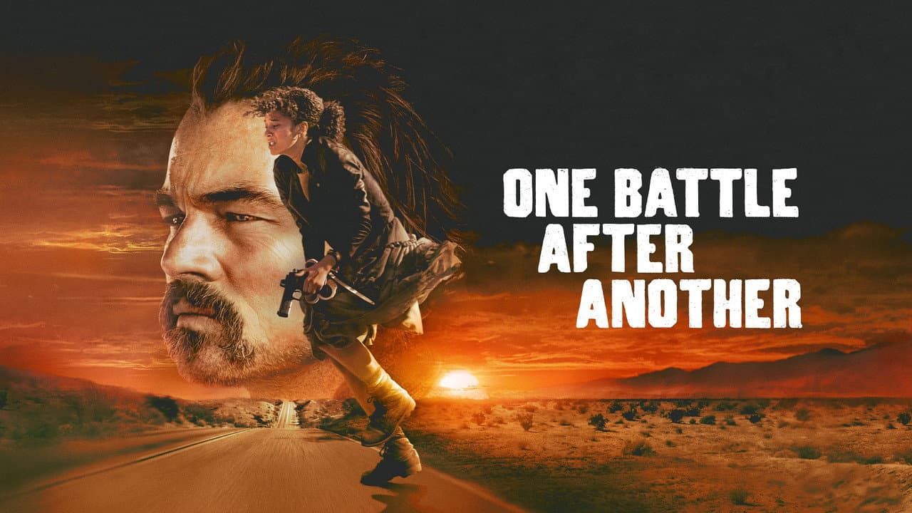 One Battle After Another — backdrops with title 4
