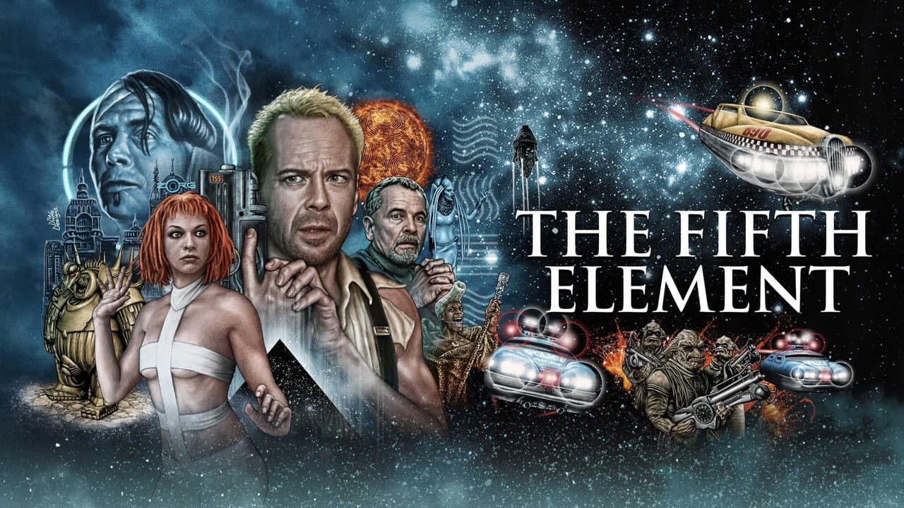 The Fifth Element — backdrops with title 1
