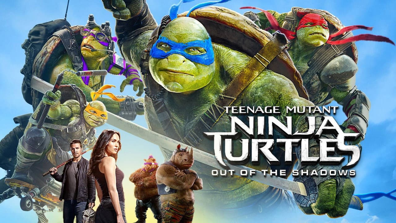 Teenage Mutant Ninja Turtles: Out of the Shadows — backdrops with title 4
