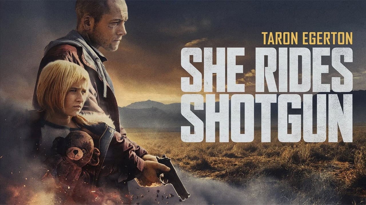 She Rides Shotgun — backdrops with title 1