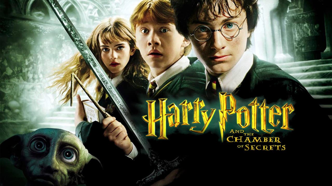Harry Potter and the Chamber of Secrets — backdrops with title 3