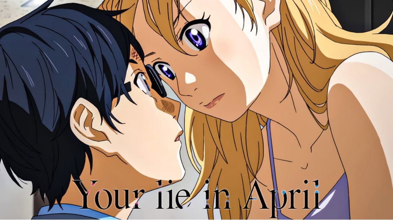 Your Lie in April — backdrops with title 4