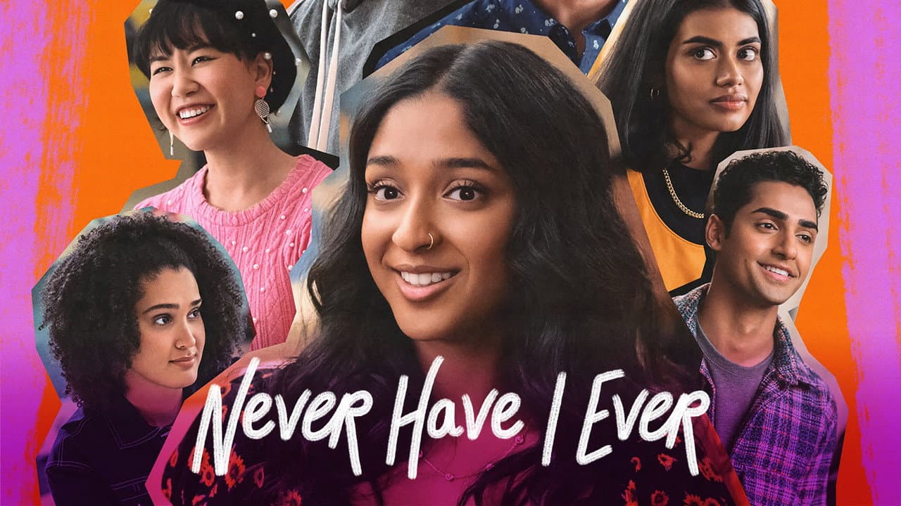 Never Have I Ever — backdrops with title 2