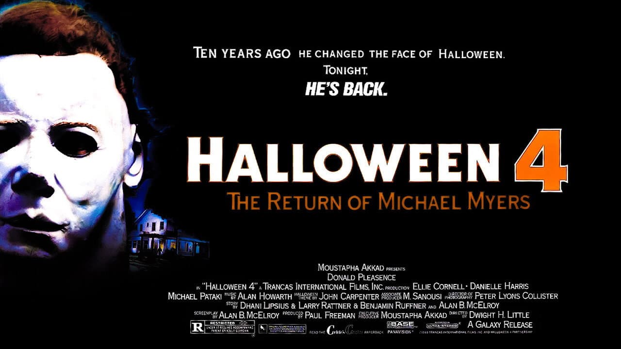 Halloween 4: The Return of Michael Myers — backdrops with title 4