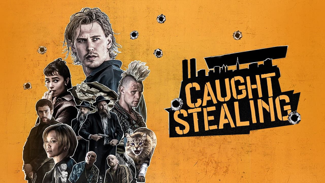 Caught Stealing — backdrops with title 4
