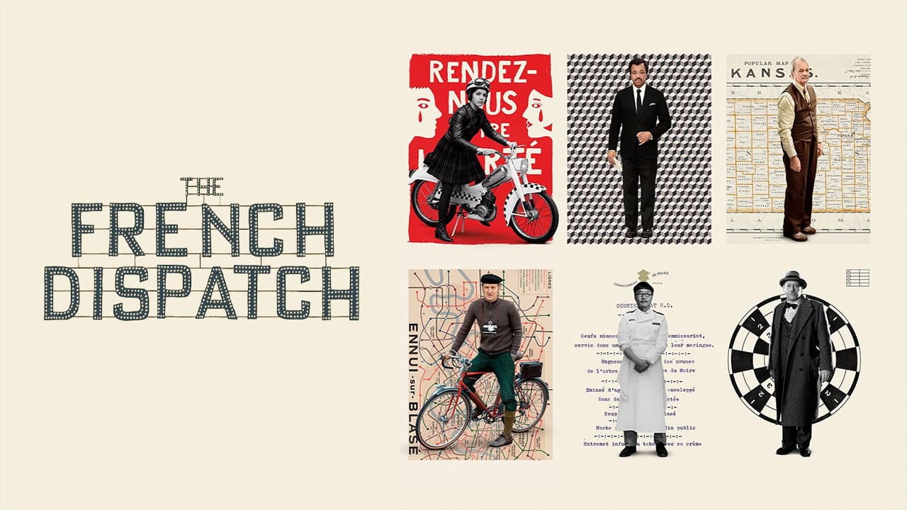 The French Dispatch of the Liberty, Kansas Evening Sun — backdrops with title 4