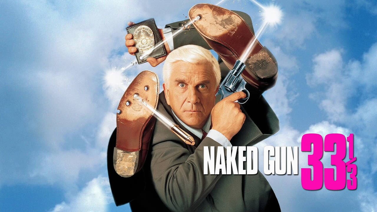 Naked Gun 33⅓: The Final Insult — backdrops with title 7