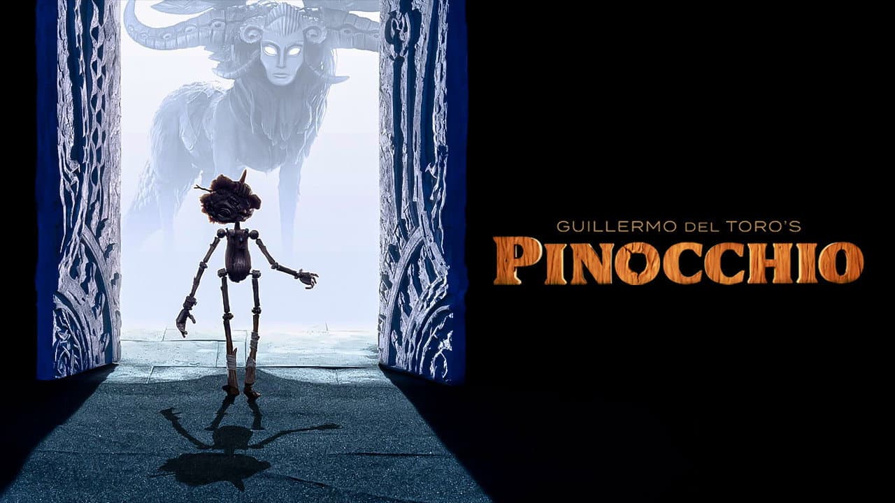 Guillermo del Toro's Pinocchio — backdrops with title 3