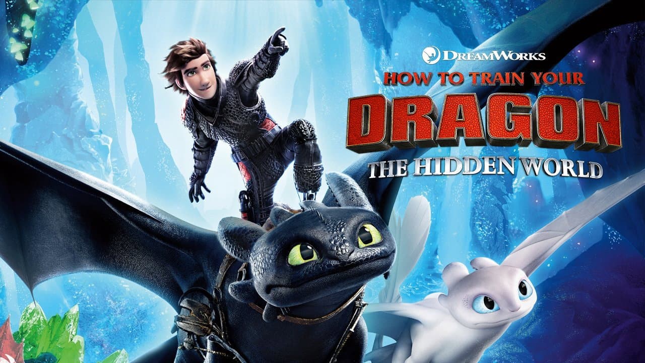 How to Train Your Dragon: The Hidden World — backdrops with title 2