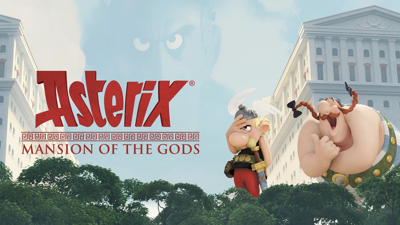 Asterix: The Mansions of the Gods — backdrops with title 2