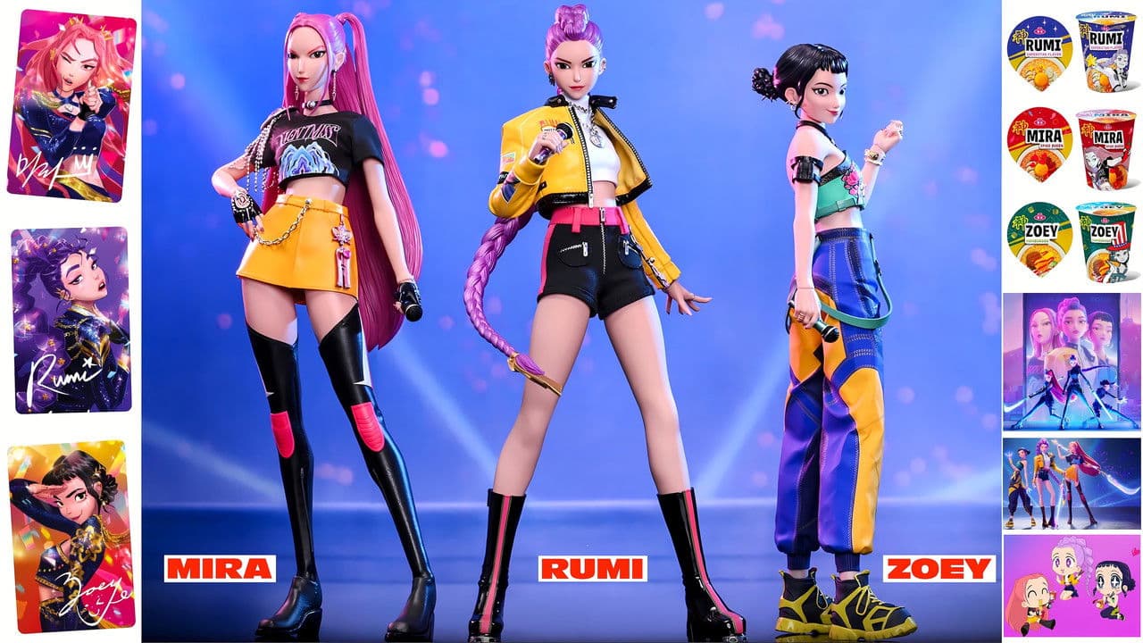 KPop Demon Hunters — backdrops with title 4