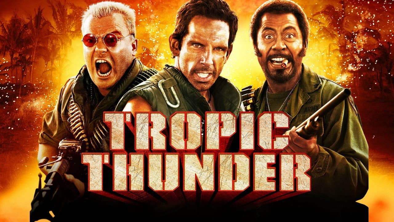Tropic Thunder — backdrops with title 1