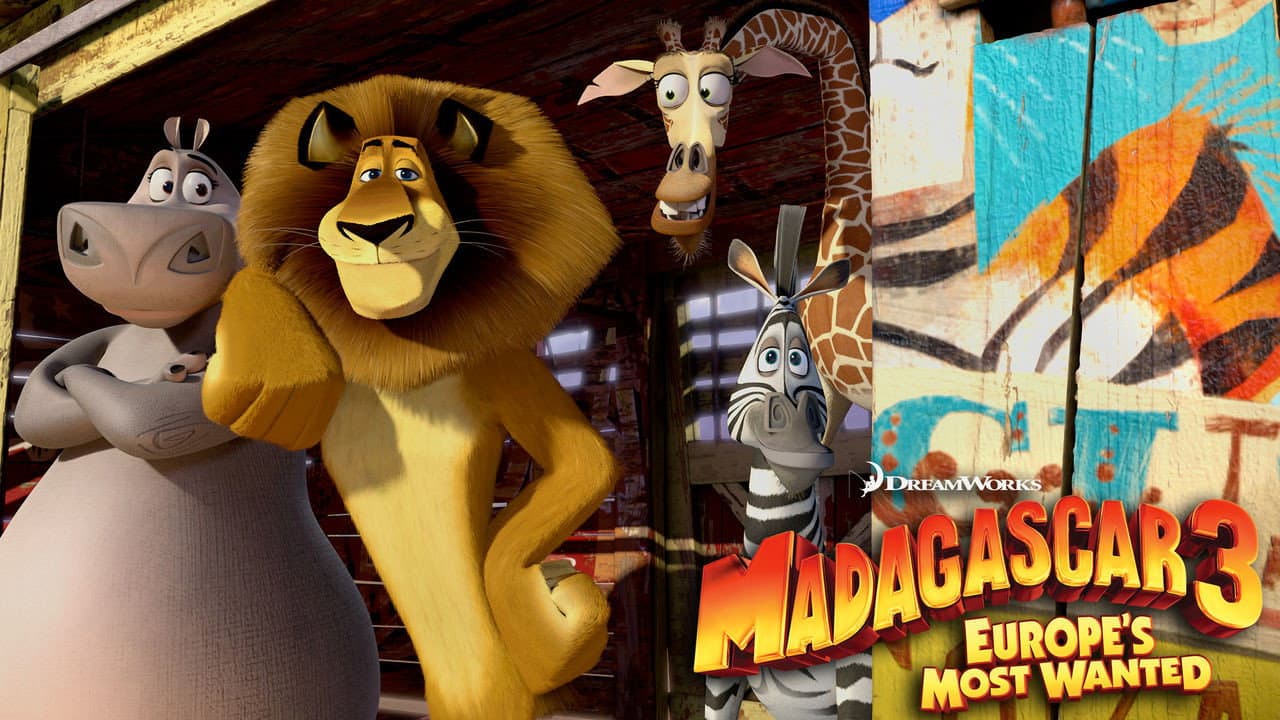 Madagascar 3: Europe's Most Wanted — backdrops with title 4