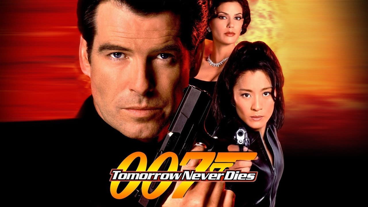 Tomorrow Never Dies — backdrops with title 7