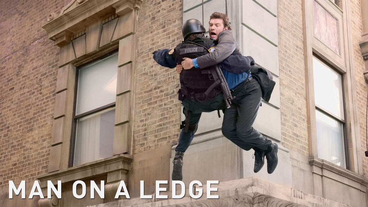 Man on a Ledge — backdrops with title 5
