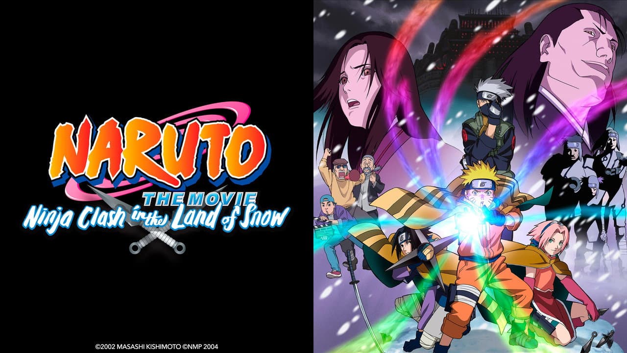 Naruto the Movie: Ninja Clash in the Land of Snow — backdrops with title 2